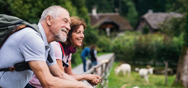 Retired Couple at a Farm